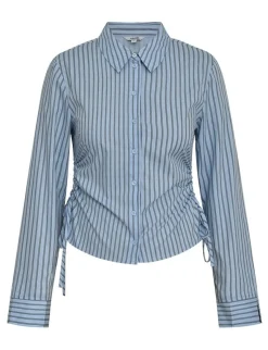 mbym Nura-M Skjorte - Blå blue Sale