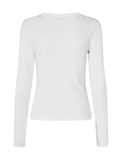 mbym Otis LS-M Top - Hvid white Sale
