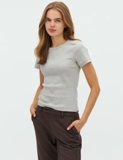 mbym Otis T-shirt - Lysegrå light grey Hot