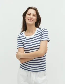 mbym Otis-M T-Shirt - Blå blue Clearance