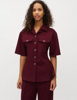 mbym Peplina-M Bluse - bordeaux Best