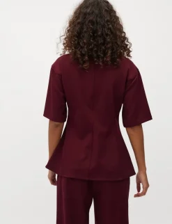 mbym Peplina-M Bluse - bordeaux Best