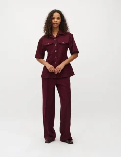 mbym Peplina-M Bluse - bordeaux Best