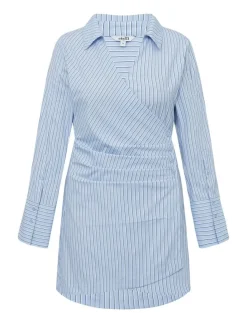 mbym Saffira-M Kjole - Stribet striped Clearance