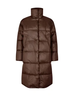 mbym Seraphina Long-M Jakke - Brun brown Hot