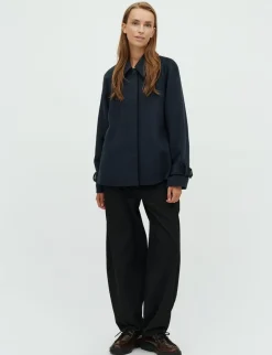 mbym Tary-M Uldjakke - Blue Melange bluemelange Clearance