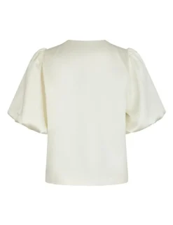 neo noir Aisa Dull Satin Bluse - ivory New