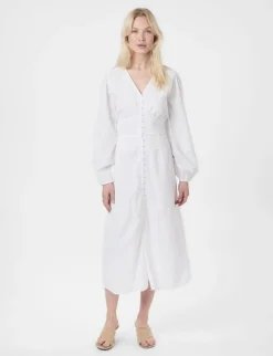 neo noir Alto Embroidery Kjole - Hvid white