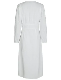 neo noir Alto Embroidery Kjole - Hvid white