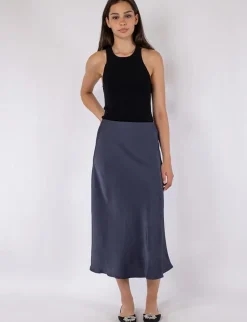 neo noir Bovary Nederdel - Blå blue Online