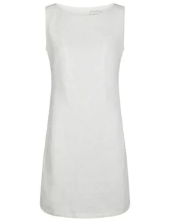 neo noir Bruna Ramie Kjole - Hvid white New