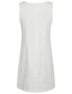 neo noir Bruna Ramie Kjole - Hvid white New