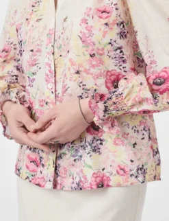 neo noir Calloma Flower Skjorte - print Online