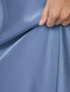 neo noir Celinie Heavy Sateen Kjole - Blå blue Discount