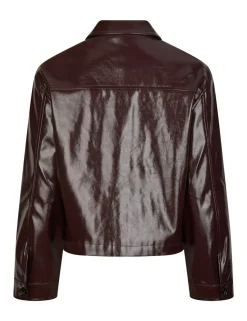 neo noir Emilia Patent Jakke - bordeaux Online