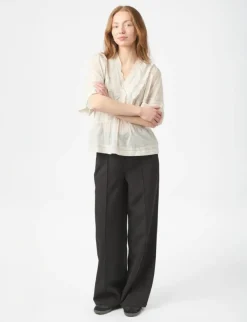 neo noir Evienne S Voile Top - ivory Sale