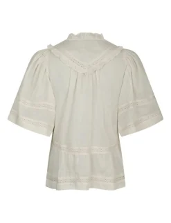 neo noir Evienne S Voile Top - ivory Sale