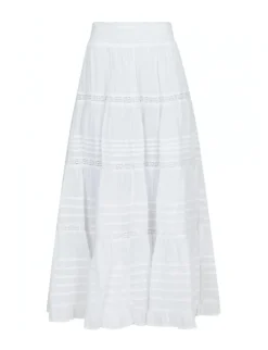 neo noir Felicia S Voile Nederdel - Hvid white Best