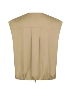 neo noir Flo Balloon Twill Vest - Sand beige Online