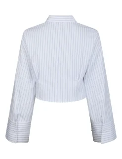 neo noir Frost Slim Stripe Skjorte - Stribet striped Online