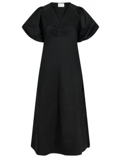 neo noir Illana Poplin Kjole - Sort black Outlet