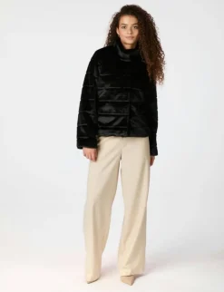 neo noir Kahlia Shaved Faux Fur Jakke - Sort black Best