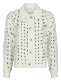neo noir Laurana Crochet Cardigan - creme Outlet
