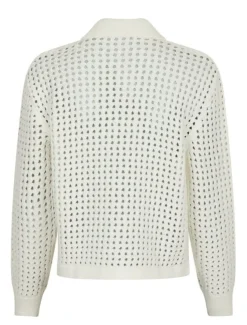 neo noir Laurana Crochet Cardigan - creme Outlet