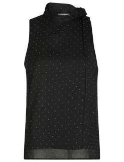 neo noir Lorelei Bedazzled Top - Sort black Hot