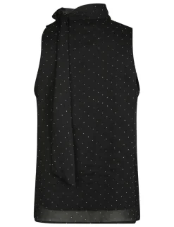 neo noir Lorelei Bedazzled Top - Sort black Hot