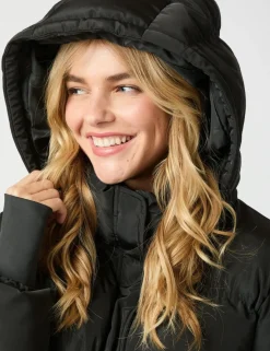 neo noir Lucette Puffer Jakke - Sort black Discount