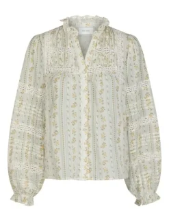 neo noir Lyla Soft Border Skjorte - print Discount