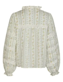 neo noir Lyla Soft Border Skjorte - print Discount