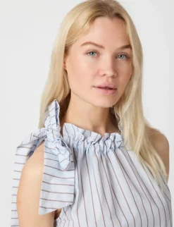 neo noir Maula Stripe Top - Stribet striped Outlet
