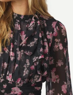 neo noir Mio Marigold Kjole - print Hot