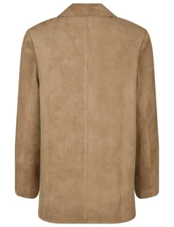 neo noir Namy Imitated Suede Blazer - Sand beige