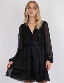 neo noir Nene Glitz Kjole - Sort black Best
