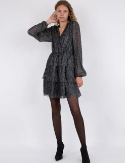 neo noir Nene Glitz Kjole - Sølvfarvet silver Sale