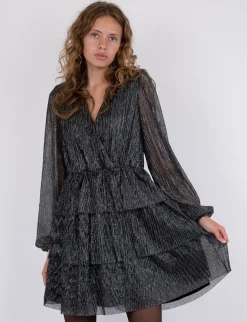 neo noir Nene Glitz Kjole - Sølvfarvet silver Sale