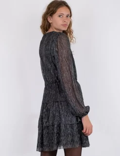 neo noir Nene Glitz Kjole - Sølvfarvet silver Sale