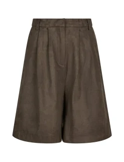 neo noir Nika Faux Suede Bermuda Shorts - Brun brown