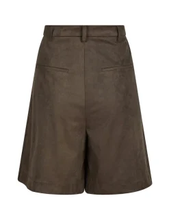 neo noir Nika Faux Suede Bermuda Shorts - Brun brown