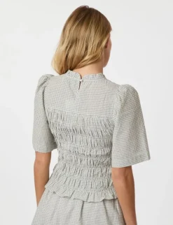 neo noir Possini Small Check Bluse - ternet Clearance