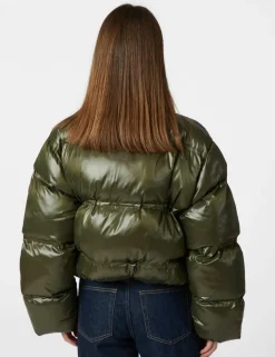 neo noir Rhea Shiny Pufferjakke - Army Discount