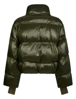 neo noir Rhea Shiny Pufferjakke - Army Discount