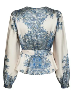 neo noir Rista Paisley Border Bluse - print Clearance