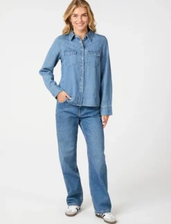 neo noir Roger skjorte - denim Outlet