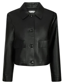 neo noir Romana Faux PU Jakke - Sort black Hot