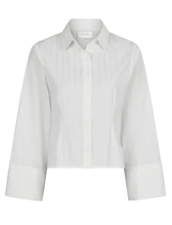 neo noir Rosa Solid Skjorte - Hvid white Hot