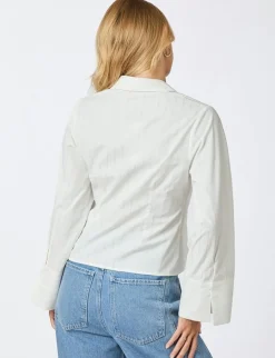 neo noir Rosa Solid Skjorte - Hvid white Hot